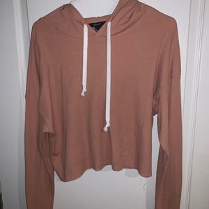 Super soft Forever21 Long Sleeve Crop Top Hoodie!